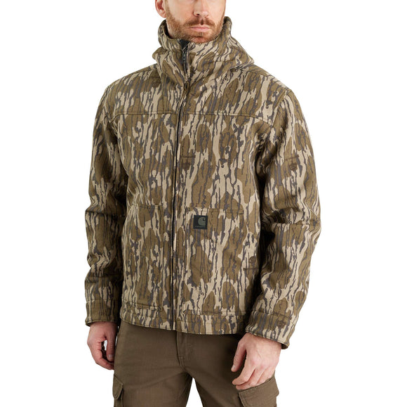 Carhartt Super Dux™ Relaxed Fit Sherpa-Lined Camo Active Jacket (Mossy Oak Bottomland Camo)