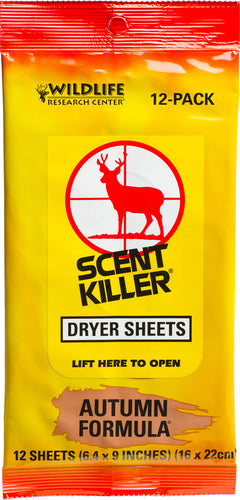 Wildlife Research 580 Scent Killer Dryer SheetsOdor Eliminator Autumn Scent