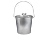 Indipets Stainless Steel Heavy Duty Flat-Sided Pail