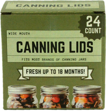 WIDE CANNING LID 24/PK