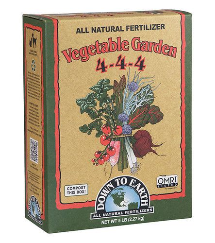 Down to Earth Vegetable Garden 4-4-4 Fertilizer