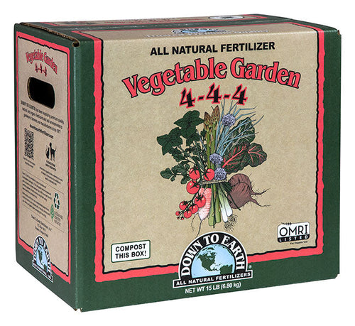 Down to Earth Vegetable Garden 4-4-4 Fertilizer