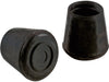 Shepherd Hardware 5/8-Inch Inside Diameter Rubber Leg Tips, 4-Pack, Black