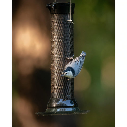 Classic Brands Droll Yankees® Onyx Clever Clean® Finch Screen Feeder with Easy Opening (Black, 13 inches)