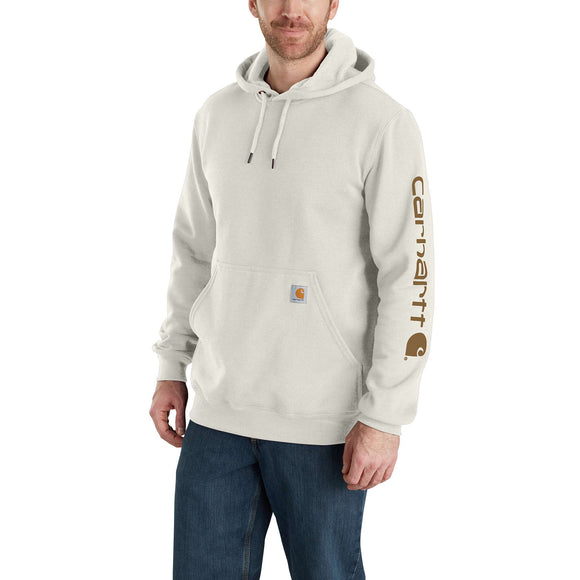 Carhartt Loose Fit Midweight Logo Sleeve Graphic Sweatshirt in Malt (Regular)