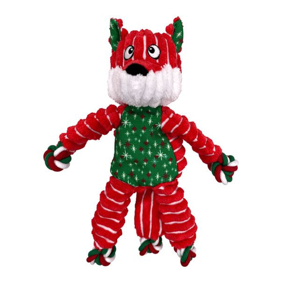 KONG Holiday Floppy Knot Fox Dog Toy (Small/Medium)