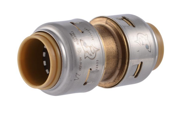 SharkBite Max Brass Push Coupling (1/2 in. PB x 1/2 in. CTS)