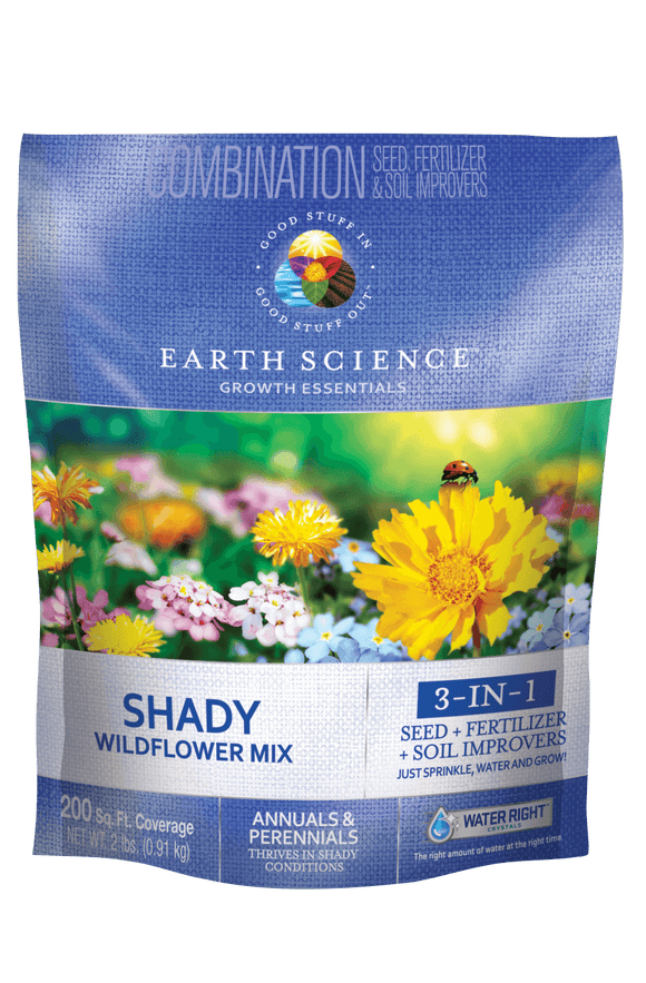 Earth Science All-In-One Shady Wildflower Seed Mix (2 lbs)