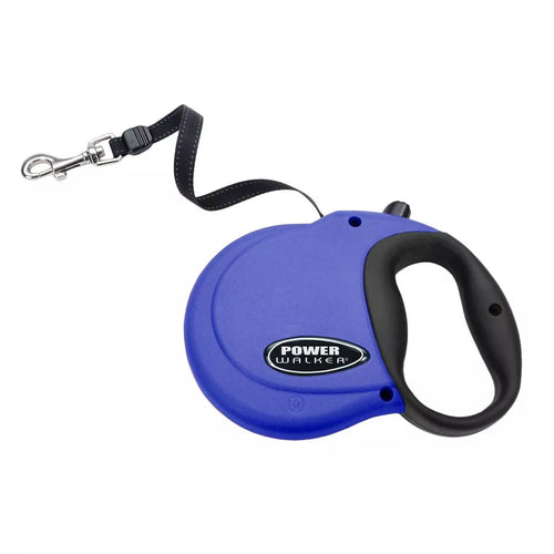 Coastal Pet Products Power Walker Dog Retractable Leash Large Blue (Large, Blue)