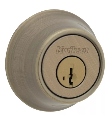 Kwikset 660 Single Cylinder Deadbolt Keyed One Side - featuring SmartKey