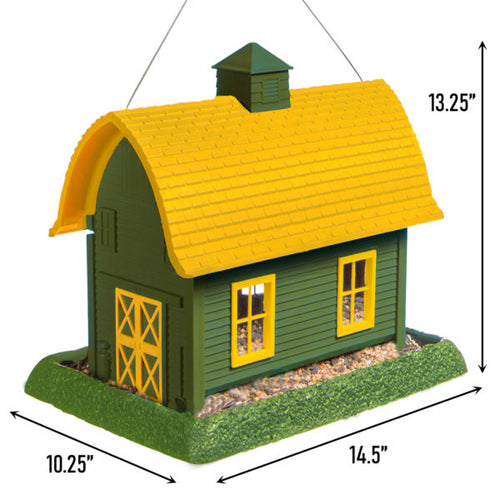 North States Large Green Barn Birdfeeder