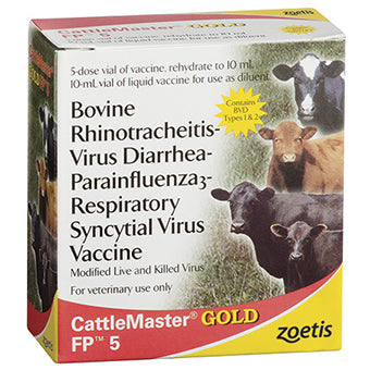 Zoetis Large Animal Cattlemaster Gold Fp 5l5 25 Ds Vial