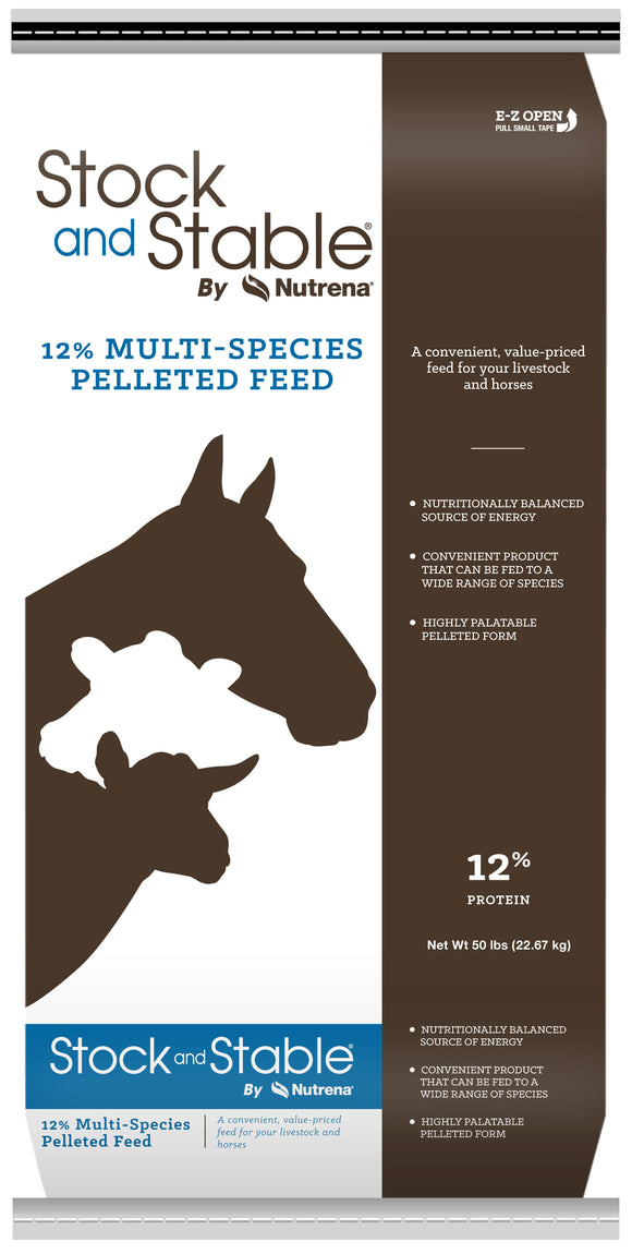 Stock & Stable® By Nutrena® 12% Multi-Species Pellet Feed