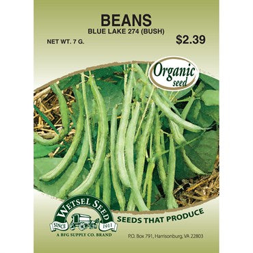 Wetsel Seed Organic - Bean - Blue Lake 274