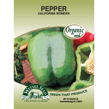 Wetsel Seed Organic - Peppers - California Wonder