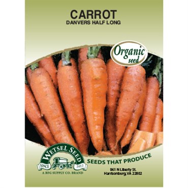 Wetsel Seed Organic Carrots - Danver Half Long