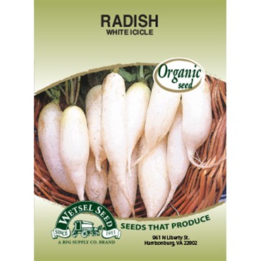 Wetsel Seed Organic Radish - Sparkler White Tip