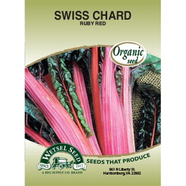Wetsel Seed Organic Swiss Chard - Ruby Red