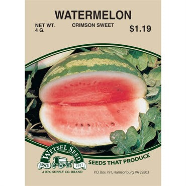 Wetsel Seed Watermelon - Crimson Sweet