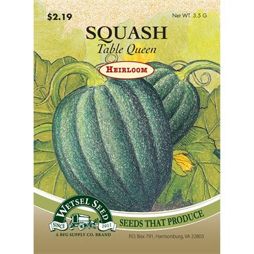 Wetsel Seed Heirloom Squash - Table Queen