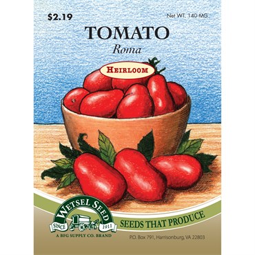 Wetsel Seed Heirloom Tomato - Roma