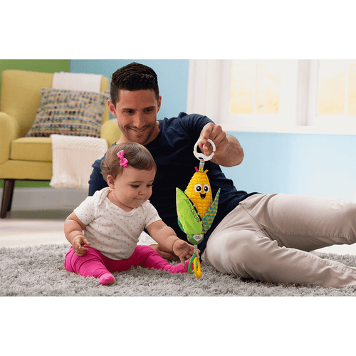 Tomy John Deere Clip & Go - Corn E. Cobb™ Baby Toy