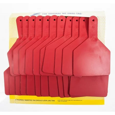 Z Tags No-snag Blank Cow Id Ear Tags Red 25 Ct