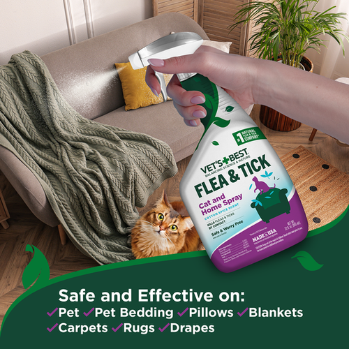 Vet's Best® Flea & Tick Cat & Home Spray – Cotton Spice Scent