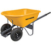 True Temper 6 cubic foot  RP6DWLG8 Poly Wheelbarrow with Dual Wheels