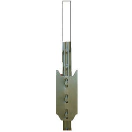 T-Style Fence Post, Green, Studded, 6.5-Ft.