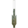 T-Style Fence Post, Green, Studded, 7-Ft.