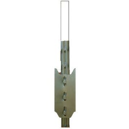 T-Style Fence Post, Green, Studded, 7-Ft.