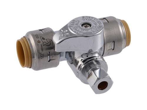 SharkBite Max Brass Push Service Stop