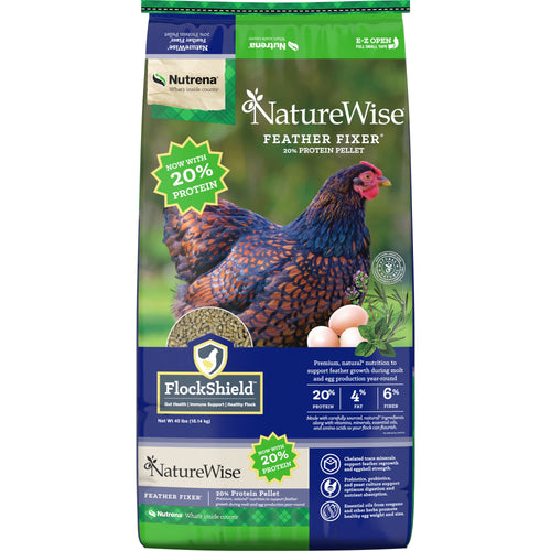NatureWise® 20% Protein Feather Fixer Pellet Poultry Feed