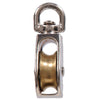 Hillman Hardware Essentials Single Sheave Swivel Eye Pulley Nickel