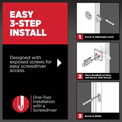 Kwikset 980 Deadbolt Keyed One Side - featuring SmartKey
