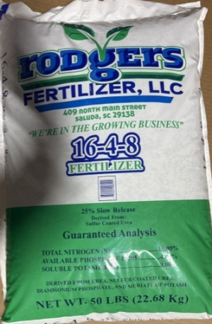 Rodgers Fertilizer 16-4-8 25% Slow Release