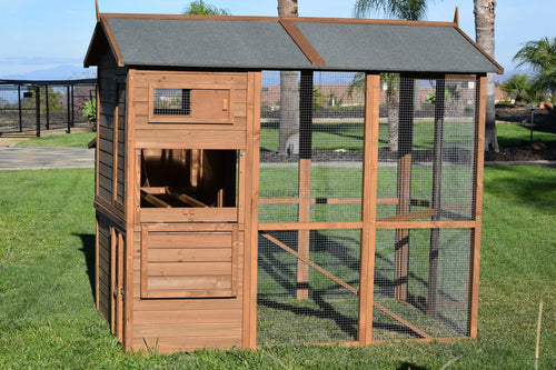 Rugged Ranch Pueblo Grand Brown Walk-In chicken Coop
