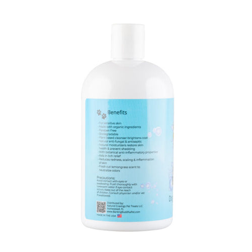 Barking Buddha Buddha Bubbles Organic Shampoo (16 oz. Bottle) for Dogs of All Sizes and Puppies Too!