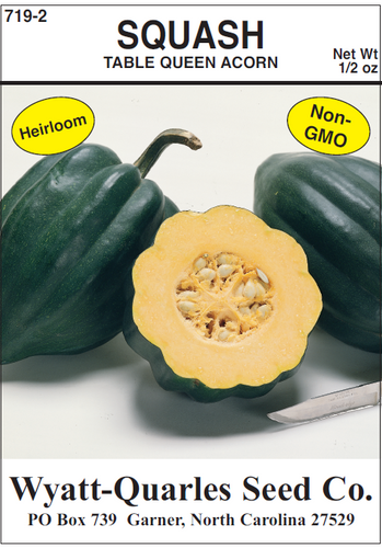 Wyatt-Quarles Seed Company 1/2 Oz.Squash - Table Queen Acorn