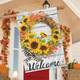 Briarwood Lane Sunflower Fall Wreath Welcome House Flag