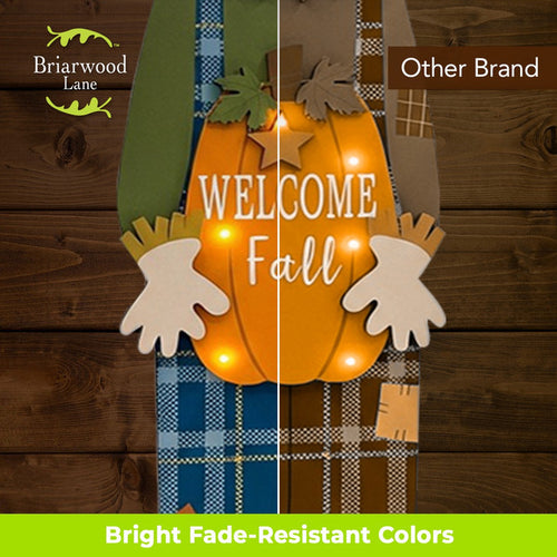 Briarwood Lane Standing Scarecrow Pine Porch Leaner