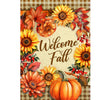 Briarwood Lane Welcome Fall Flowers Double-Sided Garden Flag