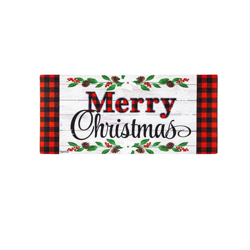 Evergreen Christmas Sentiments Sassafras Switch Mat