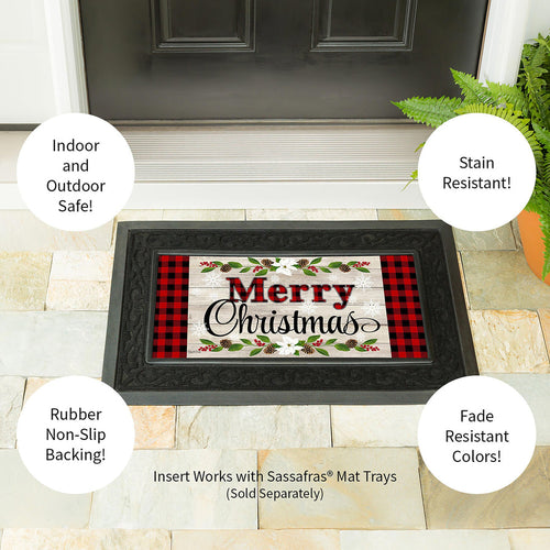 Evergreen Christmas Sentiments Sassafras Switch Mat