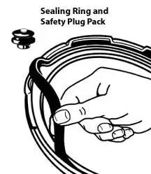 National Presto Pressure Canner Sealing Ring/Safety Plug Pack
