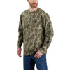 Carhartt Loose Fit Heavyweight Long-Sleeve Pocket Camo Logo Graphic T-Shirt in Mossy Oak Bottomland Camo