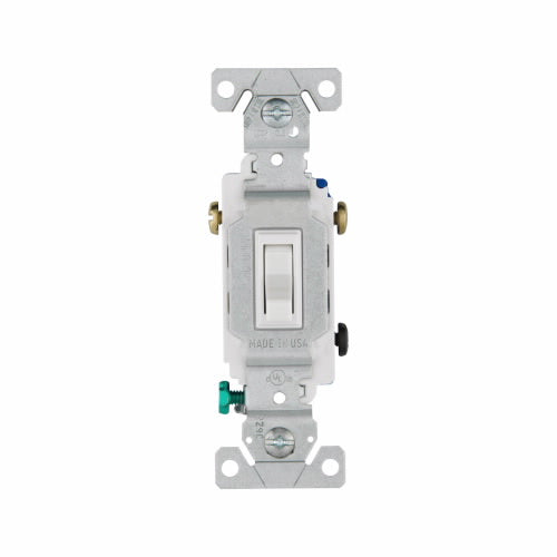 Eaton Cooper Wiring Toggle Switch 15A, 120V White