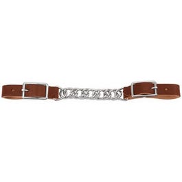 Horizons Collection Horse Curb Strap, 4.5-In. Single Flat Link, Leather, 5/8-In.