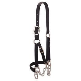 Heifer Restraint Halter, Black Nylon, Medium